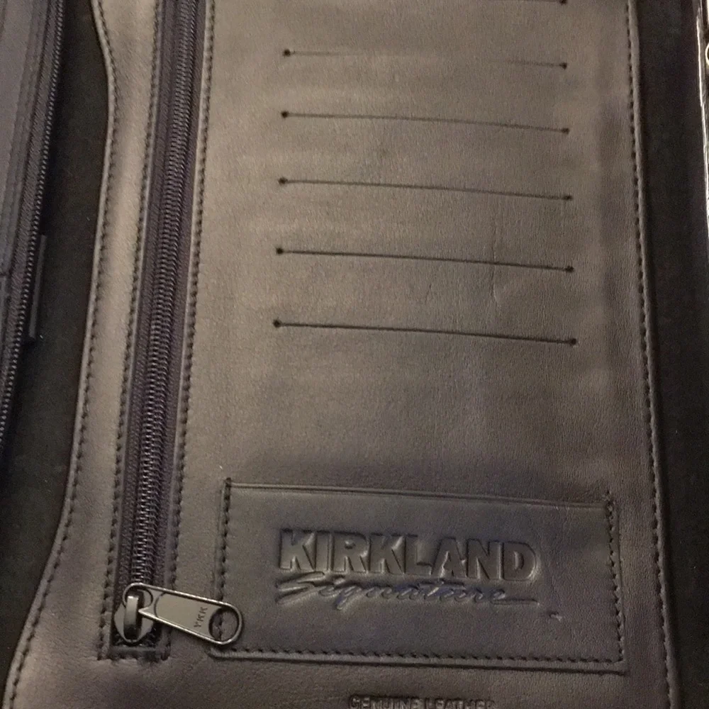 Leather organizer by Kirkland